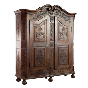 1809 Salemer Bodenseeschrank mit reichen Schnitzereien - Zeitlos Berlin By Drozd