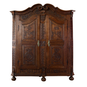 1809 Salemer Bodenseeschrank mit reichen Schnitzereien - Zeitlos Berlin By Drozd