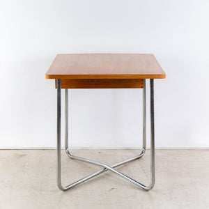 1930er Bauhaus Tisch mit Schublade von Rudolf Vichr - Zeitlos Berlin By Drozd