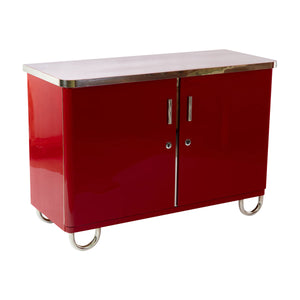 1930er Bauhaus Sideboard, Rot Lackiert - Zeitlos Berlin By Drozd