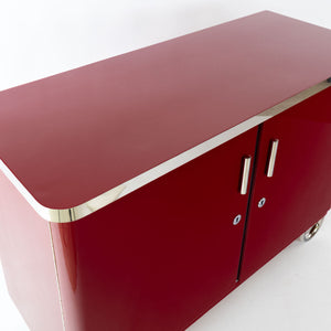 1930er Bauhaus Sideboard, Rot Lackiert - Zeitlos Berlin By Drozd