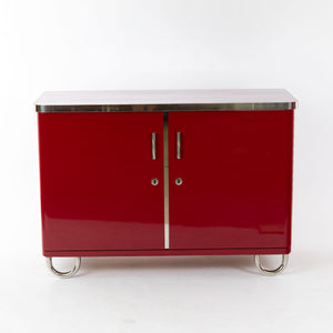1930er Bauhaus Sideboard, Rot Lackiert - Zeitlos Berlin By Drozd