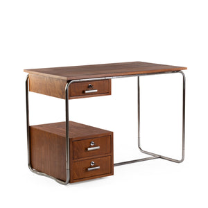 1930er Bauhaus Schreibtisch, Buche Furniert - Zeitlos Berlin By Drozd