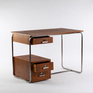 1930er Bauhaus Schreibtisch, Buche Furniert - Zeitlos Berlin By Drozd