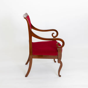 2er Paar Stühle mit rotem Bezug - Zeitlos Berlin By Drozd