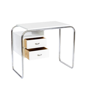 1930er Bauhaus Schreibtisch, weiß - Zeitlos Berlin By Drozd