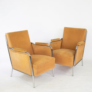 1960er Sitzgruppe mit zwei Sesseln und zwei Stühlen - Zeitlos Berlin By Drozd